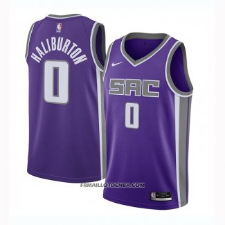 Maillot Sacramento Kings Tyrese Haliburton Icon 2020-21 Noir