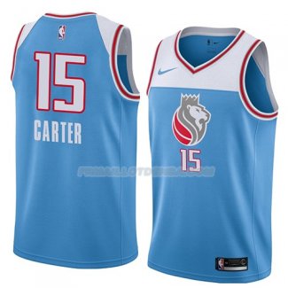 Maillot Sacramento Kings Vince Carter Ciudad 2018 Bleu