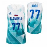 Maillot Slovenia Luka Doncic NO 77 Tokyo 2021 Blanc