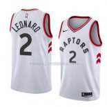 Maillot Tornto Raptors Kawhi Leonard Association 2017-18 2 Blanc