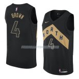 Maillot Toronto Raptors Lorenzo Brown Ciudad 2018 Noir Noir