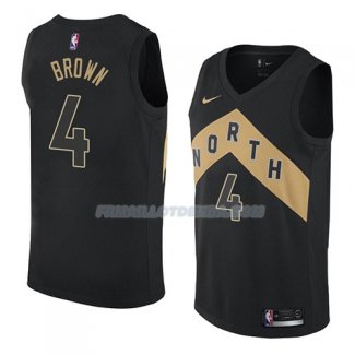 Maillot Toronto Raptors Lorenzo Brown Ciudad 2018 Noir Noir