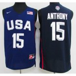 Maillot Basket USA Dream Teams Anthony 14 Bleu