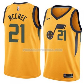 Maillot Utah Jazz Erik Mccree Statement 2018 Jaune