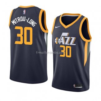 Maillot Utah Jazz Naz Mitrou-long Icon 2018 Bleu