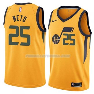 Maillot Utah Jazz Raul Neto Statement 2018 Jaune