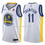 Maillot Basket Warriors Klay Thompson 2017-18 11 Blanc