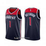 Maillot Washington Wizards Chandler Hutchison Association 2020-21 Bleu