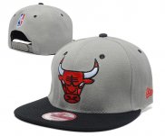 NBA Chicago Bulls Casquette Gris Noir 2013