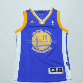 Enfants Maillot Basket Golden State Warriors Thompson 11 Bleu