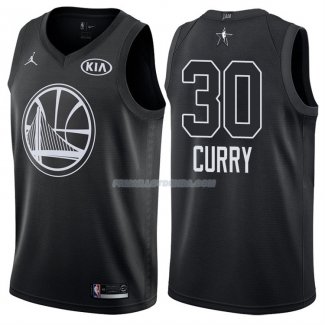 Maillot All Star 2018 Golden State Warriors Stephen Curry 30 Noir