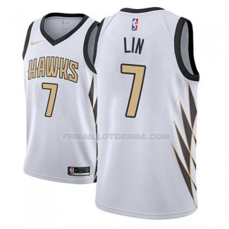 Maillot Atlanta Hawks Jeremy Lin Ciudad 2018-19 Blanc