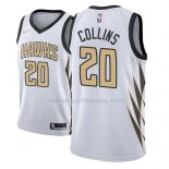 Maillot Atlanta Hawks John Collins Ciudad 2018-19 Blanc