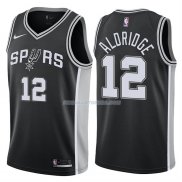 Maillot Basket Authentique San Antonio Spurs Aldridge 2017-18 12 Noir