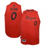 Maillot Basket Noel Day Portland Trail Blazers Lillard Rouge