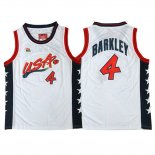 Maillot Basket Basket USA 1996 Barkley 4 Blanc