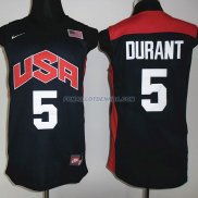 Maillot Basket USA Durant 5 Noir 2012