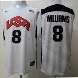Maillot Basket USA Williams 8 Blanc 2012