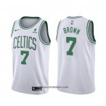 Maillot Boston Celtics Jaylen Brown Association 2021-22 Blanc