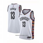 Maillot Brooklyn Nets James Hardenl Ville 2020 Blanc