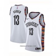 Maillot Brooklyn Nets James Hardenl Ville 2020 Blanc