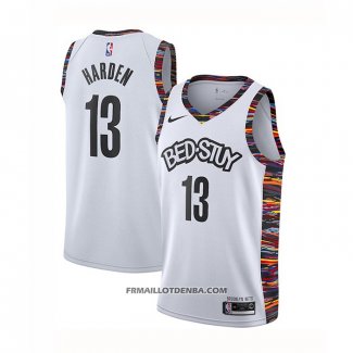 Maillot Brooklyn Nets James Hardenl Ville 2020 Blanc