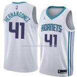 Maillot Charlotte Hornets Willy Hernangomez Association 2018 Blanc