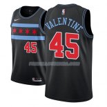 Maillot Chicago Bulls Denzel Valentine Ciudad 2018-19 Noir