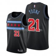 Maillot Chicago Bulls Thaddeus Young Ville Noir