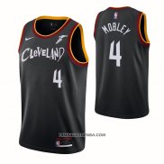 Maillot Cleveland Cavaliers Evan Mobley NO 14 Ville 2020-21 Noir