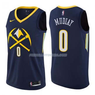 Maillot Denver Nuggets Emmanuel Mudiay Ciudad 2017-18 0 Azul