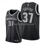 Maillot Detroit Pistons Deividas Sirvydis Ville 2019-20 Noir