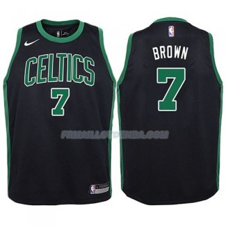 Maillot Enfant Boston Celtics Jaylen Brown Statement 2017-18 Noir