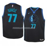 Maillot Enfant Dallas Mavericks Luka Doncic Ciudad 2018-19 Bleu