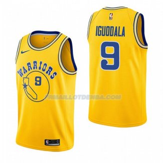 Maillot Golden State Warriors Andre Iguodala Hardwood Classic 2018-19 Jaune