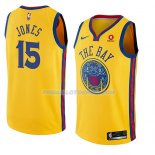 Maillot Golden State Warriors Damian Jones Ciudad 2018 Jaune