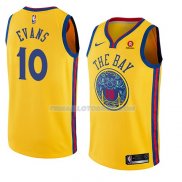 Maillot Golden State Warriors Jacob Evans Ciudad 2018-19 Jaune