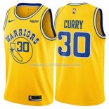 Maillot Golden State Warriors Stephen Curry Hardwood Classic 2018 Jaune