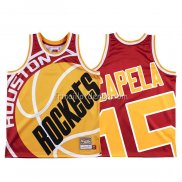 Maillot Houston Rockets Clint Capela Mitchell & Ness Big Face Rouge