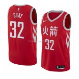 Maillot Houston Rockets Rob Gris Ville 2018 Rouge