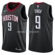 Maillot Houston Rockets Zhou Qi Statehombret 2017-18 9 Negro