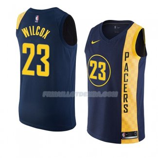 Maillot Indiana Pacers C.j. Wilcox Ciudad 2018 Bleu