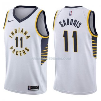 Maillot Indiana Pacers Domantas Sabonis Association 2017-18 11 Blancoo