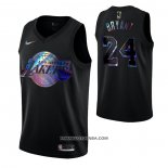 Maillot Los Angeles Lakers Kobe Bryant Iridescent Logo Noir