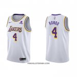 Maillot Los Angeles Lakers Rajon Rondo NO 4 Association 2021-22 Blanc