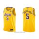 Maillot Los Angeles Lakers Talen Horton-tucker NO 5 75th Anniversary 2021-22 Jaune