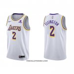 Maillot Los Angeles Lakers Wayne Ellington NO 2 Association 2021-22 Blanc