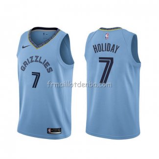 Maillot Memphis Grizzlies Justin Holiday Statement Bleu