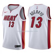 Maillot Miami Heat Bam Adebayo Association 2017-18 13 Blancoo