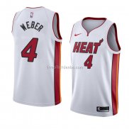 Maillot Miami Heat Briante Weber Association 2018 Blanc